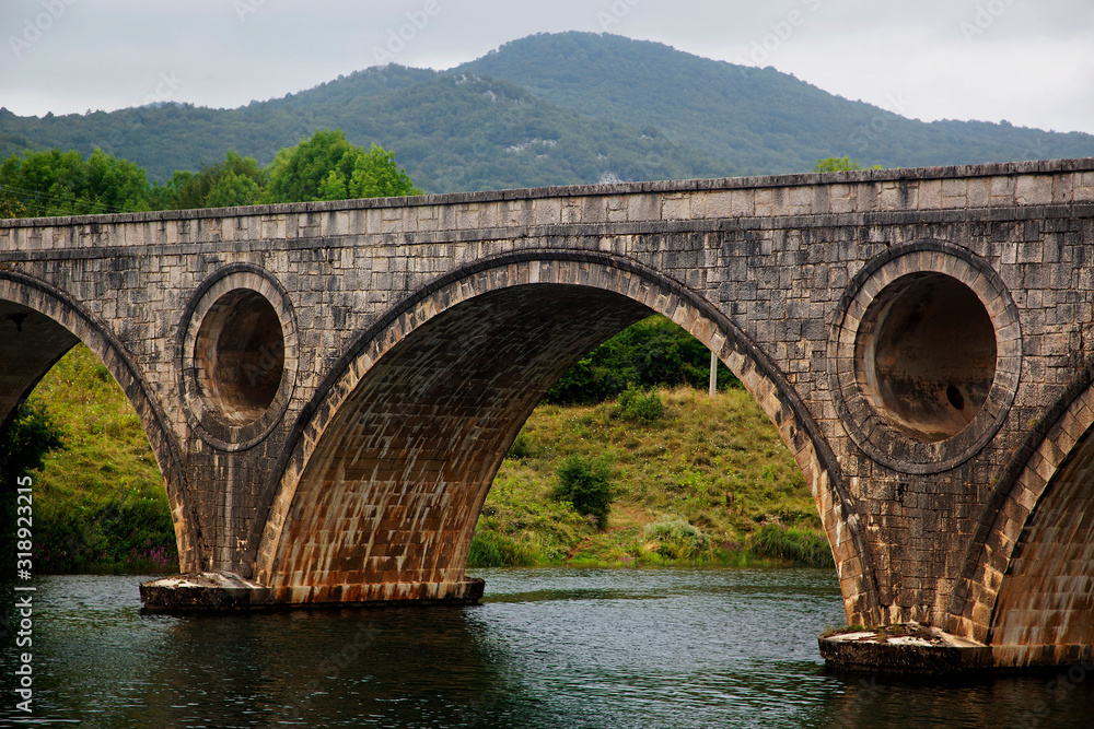 Bridge in Kosinj on River Lika, Croatia