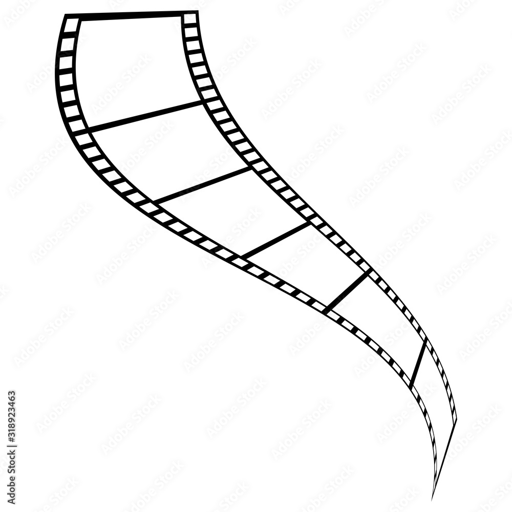 Fototapeta premium abstrack filmstrip Logo Template vector illustration design