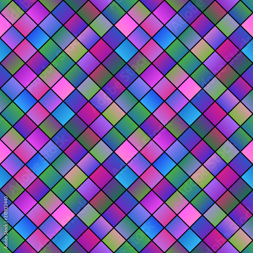 Seamless abstract square pattern background - geometric colorful vector graphic design