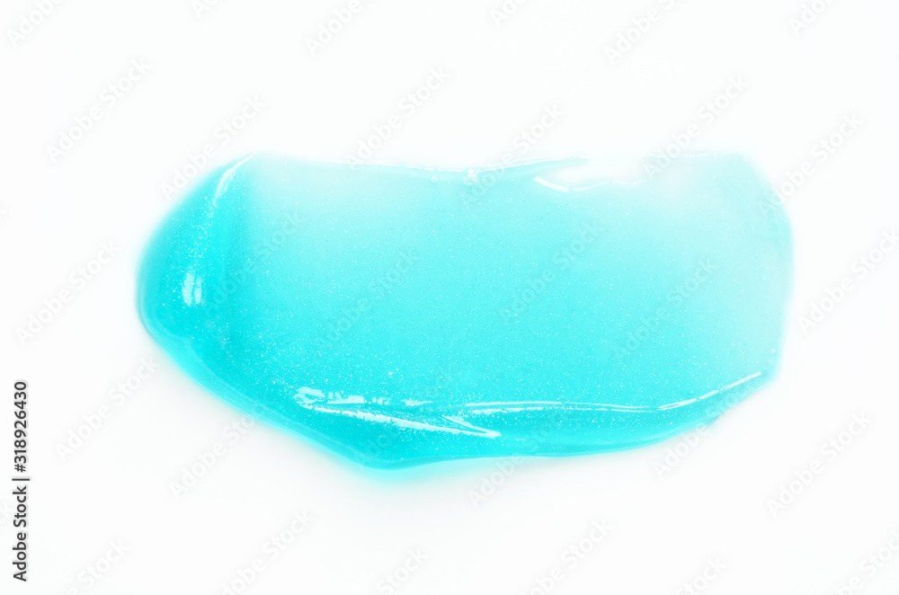 Cosmetic cream gel texture isolated on white background. Skin care concept. - Image Cosmetic cream gel texture isolated on white background. Skin care concept. - Image