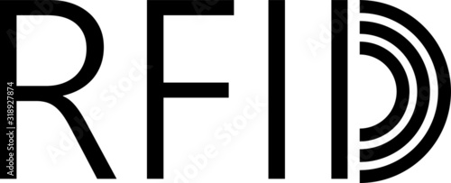 RFID logo, Radio-frequency identification icon