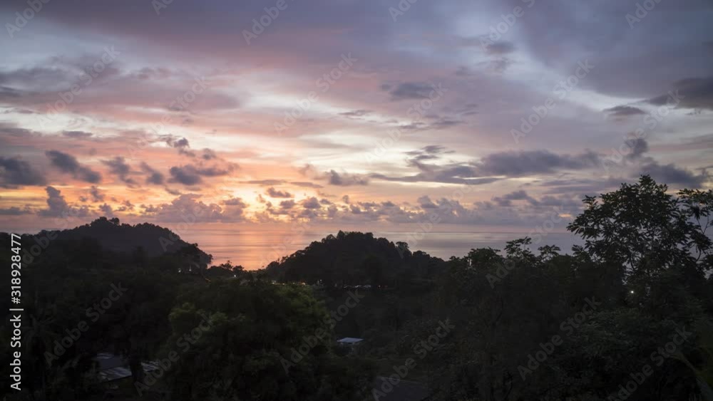 Timelapse of sunset at Manuel Antonio National Park, Costa Rica Timelapse of sunset at Manuel Antonio National Park, Costa Rica