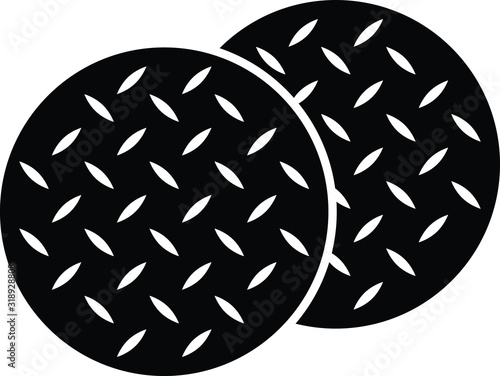 Anti-skid feet icon, Anti slip icon