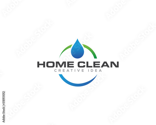 Home Cleaning Services Logo Design Vector