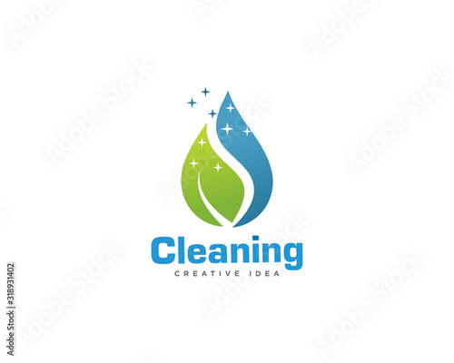 Home Cleaning Services Logo Design Vector