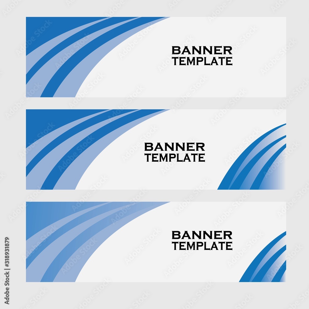 Fototapeta premium Vector abstract banner design web template