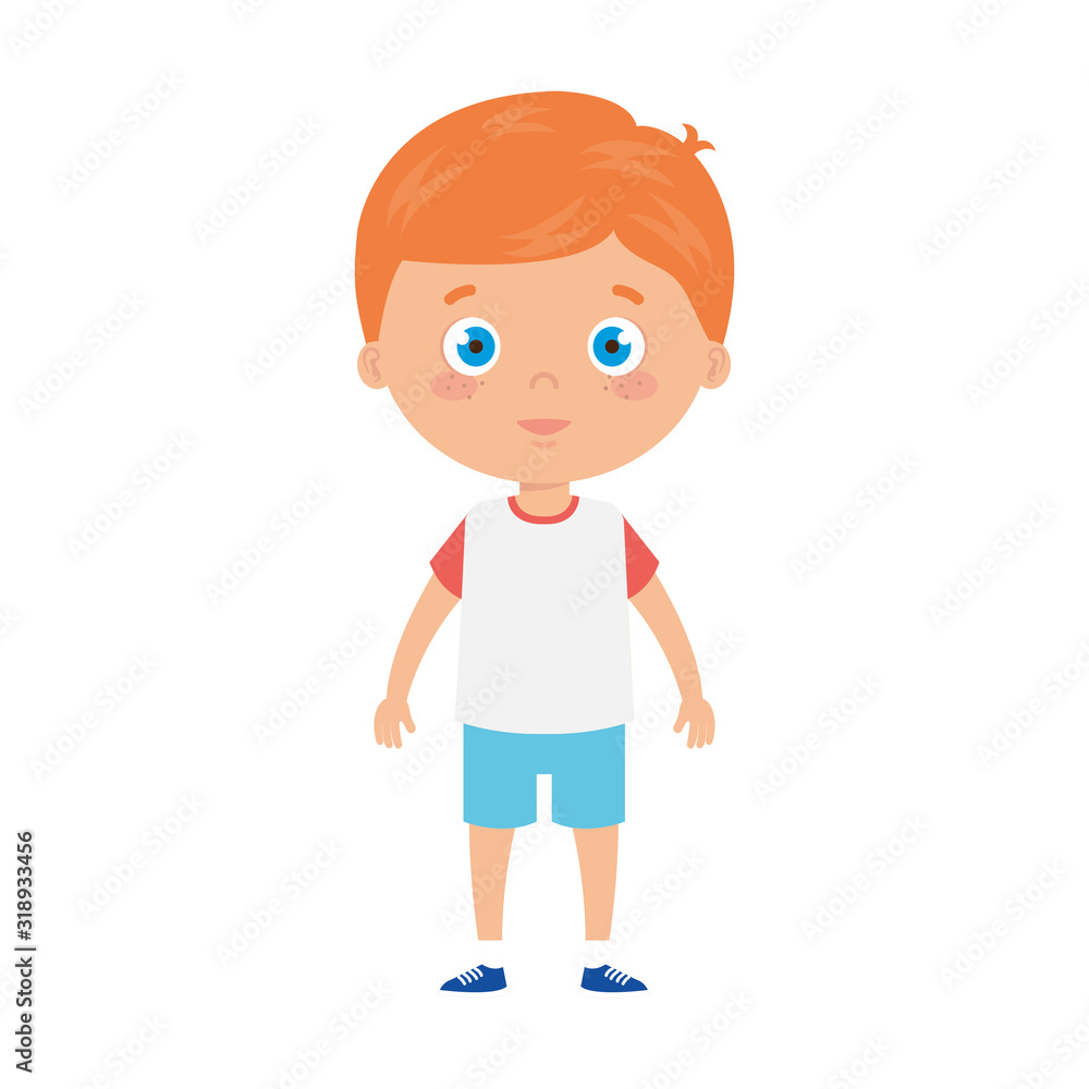 cute little boy with blonde hair avatar character