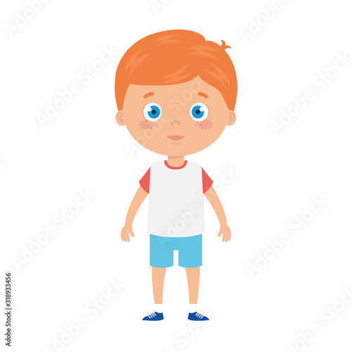 cute little boy with blonde hair avatar character