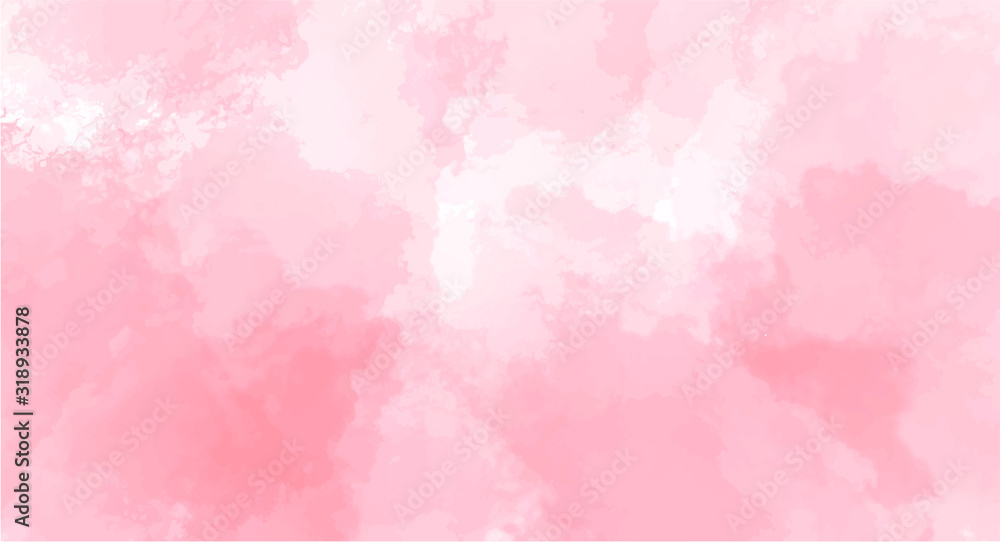 Fototapeta Pink watercolor background for your design, watercolor background concept, vector.