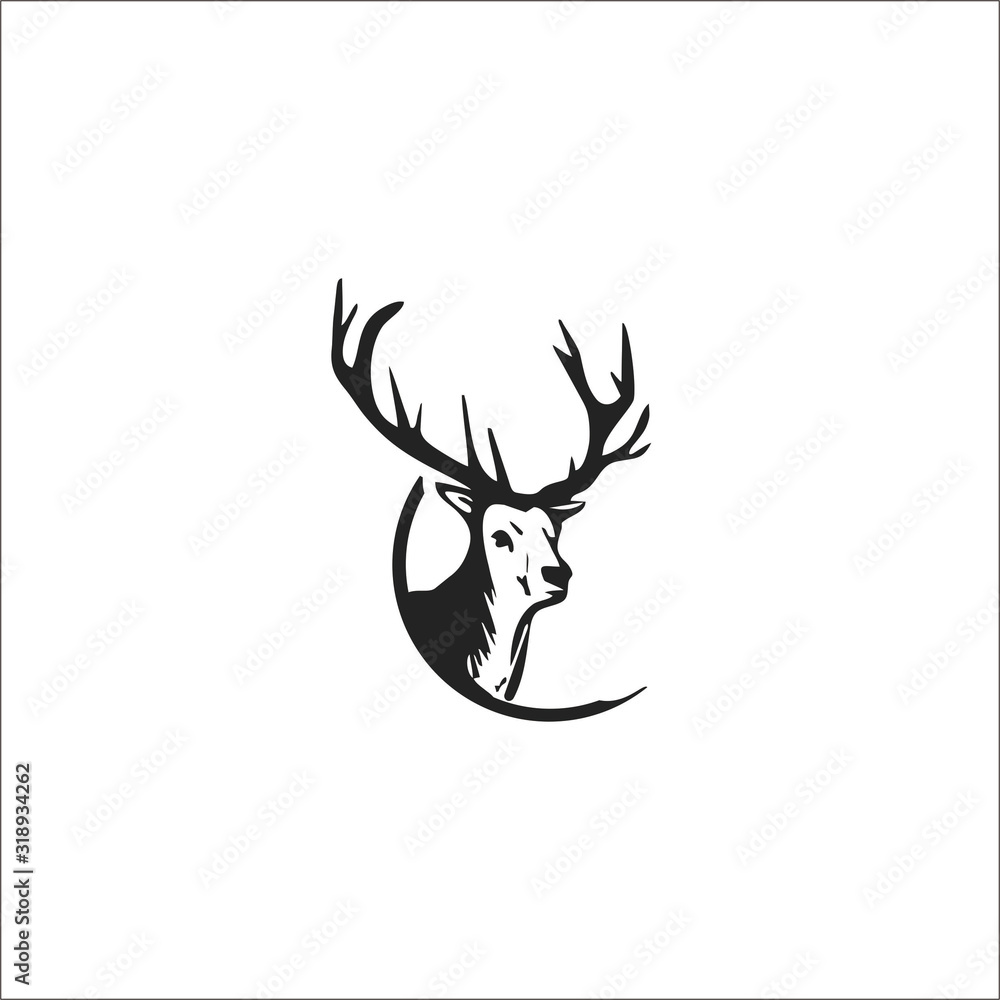 vector illustration of deer vector illustration of deer