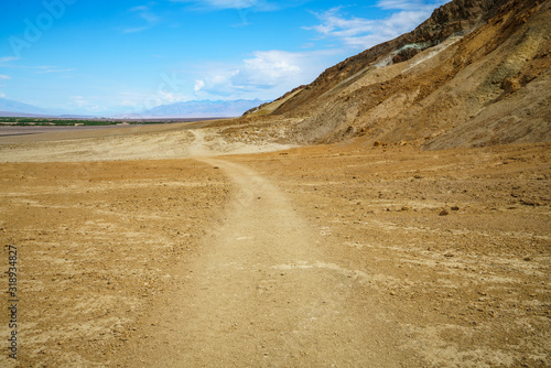 hikink the golden canyon - gower gulch circuit in death valley  california  usa