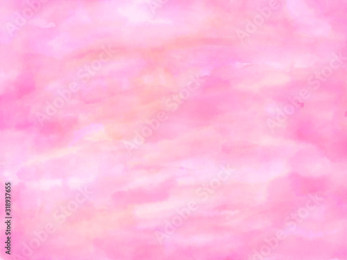 背景(ピンク水彩)