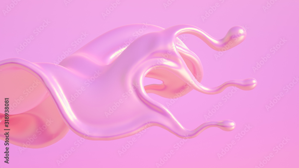 Splash fluid. 3d illustration, 3d rendering. Splash fluid. 3d illustration, 3d rendering.