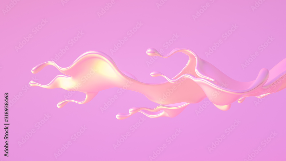Splash fluid. 3d illustration, 3d rendering. Splash fluid. 3d illustration, 3d rendering.