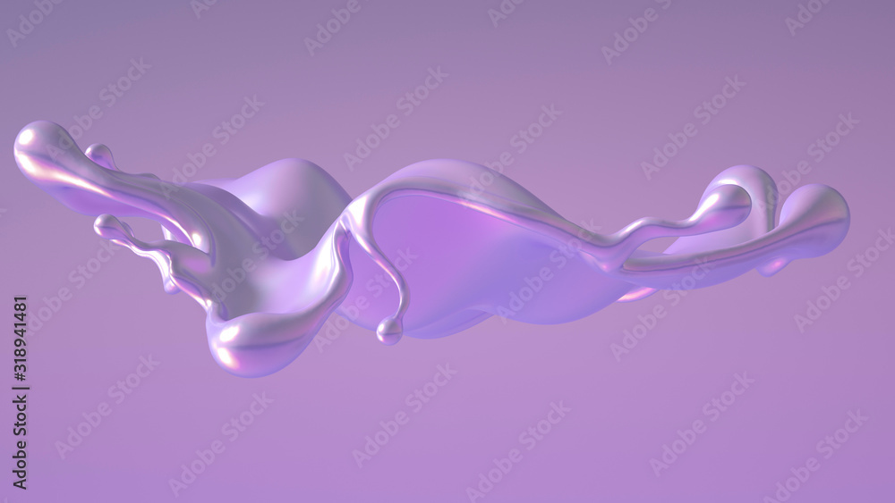Splash fluid. 3d illustration, 3d rendering. Splash fluid. 3d illustration, 3d rendering.