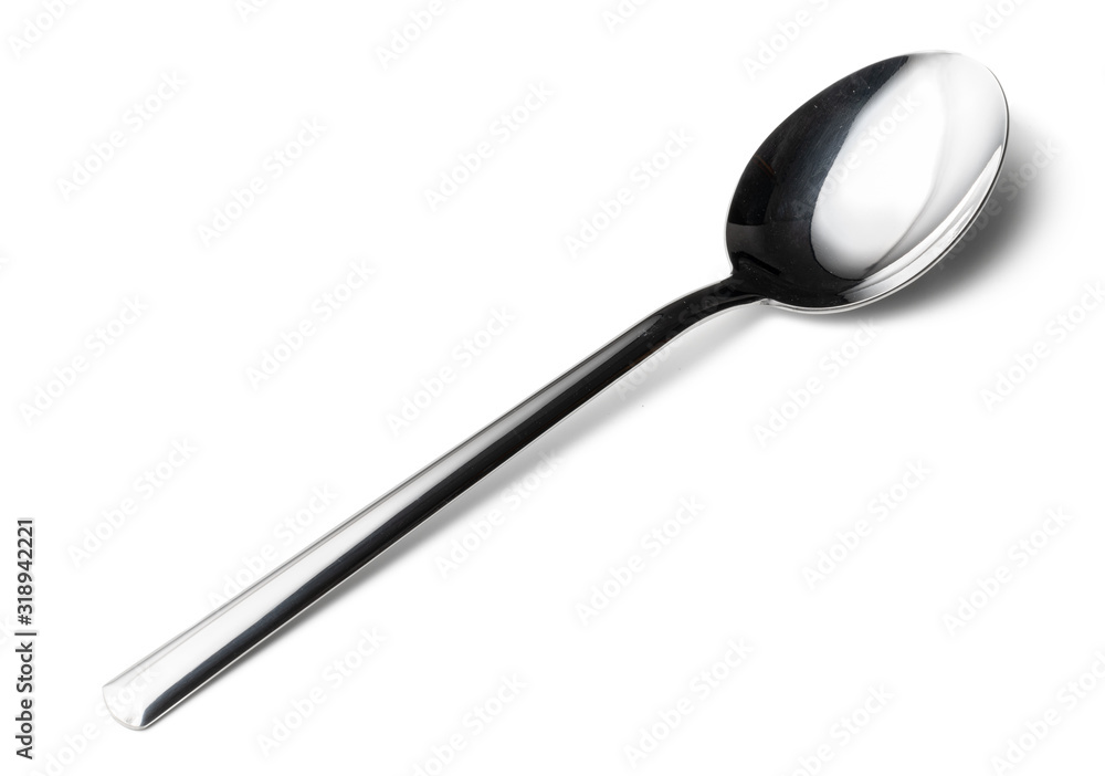 Cutlery dessert spoon isolated on white background Cutlery dessert spoon isolated on white background