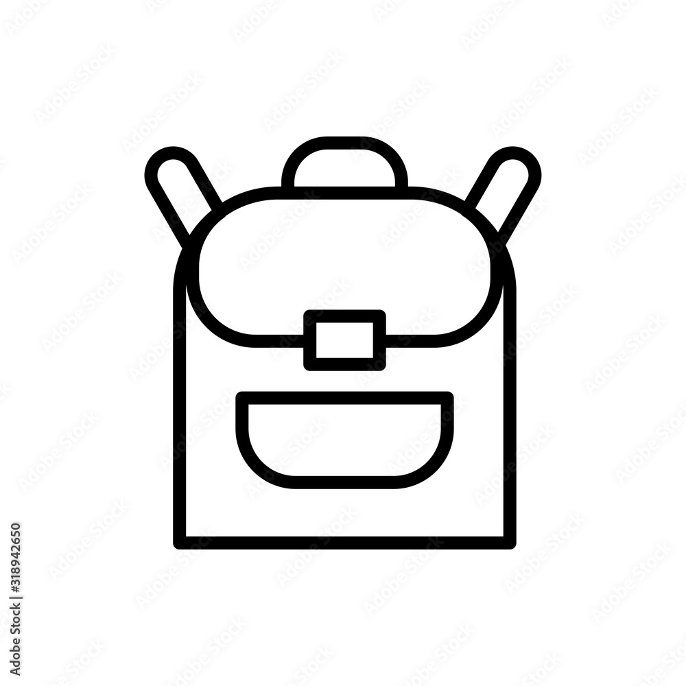 School bag icon vector sign and symbol on trendy design School bag icon vector sign and symbol on trendy design