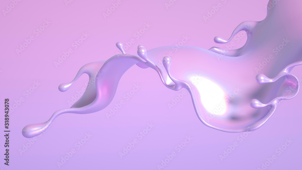 Splash fluid. 3d illustration, 3d rendering. Splash fluid. 3d illustration, 3d rendering.