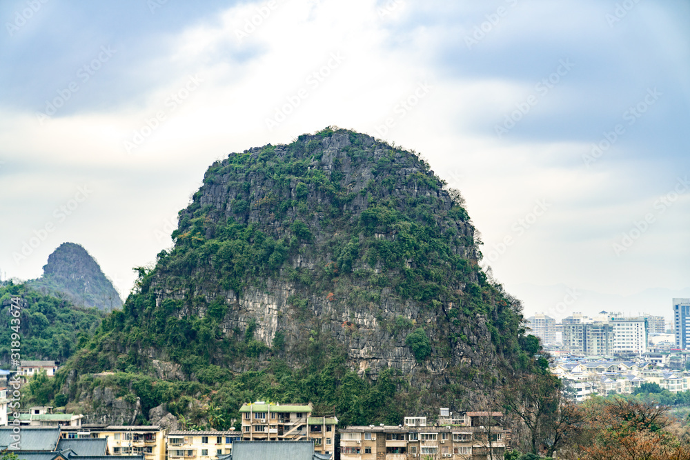 Obraz premium Diecai mountain, guilin, guangxi, China