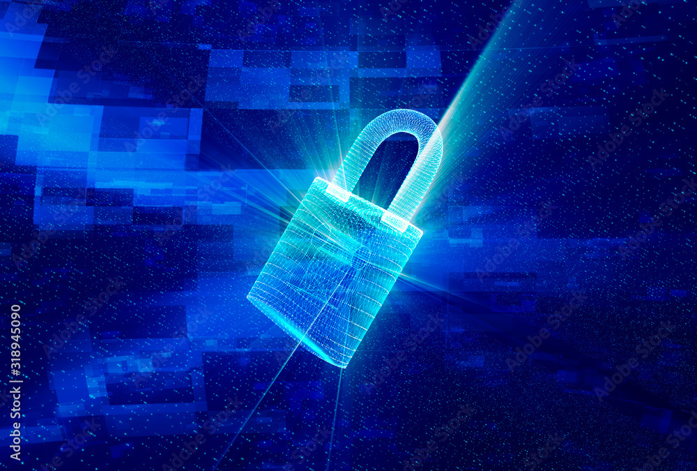 サイバー空間とセキュリティのイメージ Stock イラスト Adobe Stock