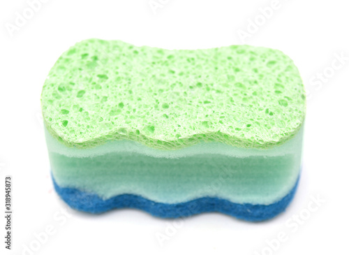 bath sponge isolated on white background