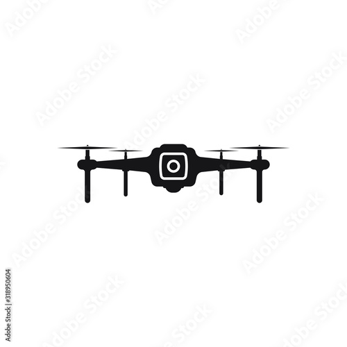 Drone icon design flat style isolated on white background. Vector illustration