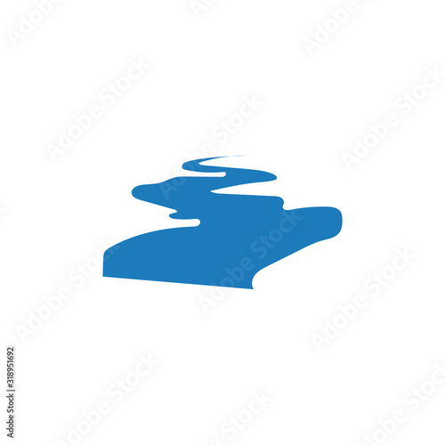 Tablou canvas River Logo Template vector symbol
