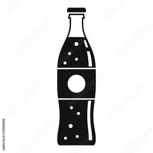 Cola bottle icon. Simple illustration of cola bottle vector icon for web design isolated on white background