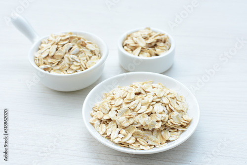 Fresh natural oatmeal, healthy product