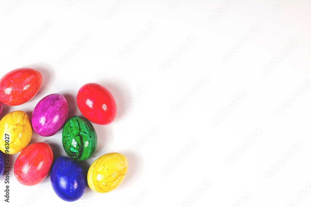 Colorful easter eggs Colorful easter eggs
