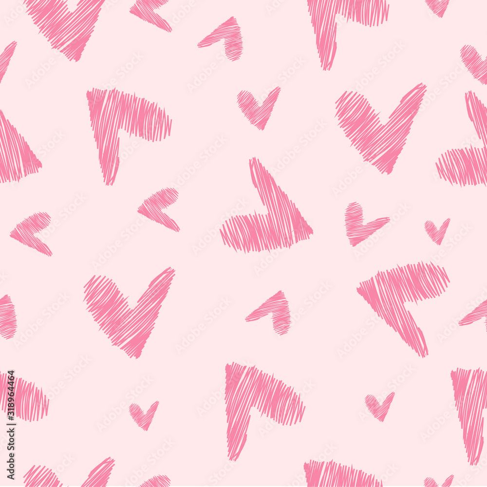 pattern with heart background for valentine's day.
