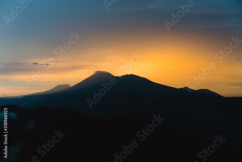 Sun rise in Volcano Telica  Nicaragua