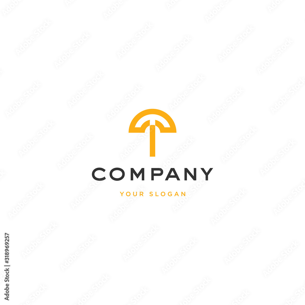 Initial T logo design icon vector illustration Initial T logo design icon vector illustration