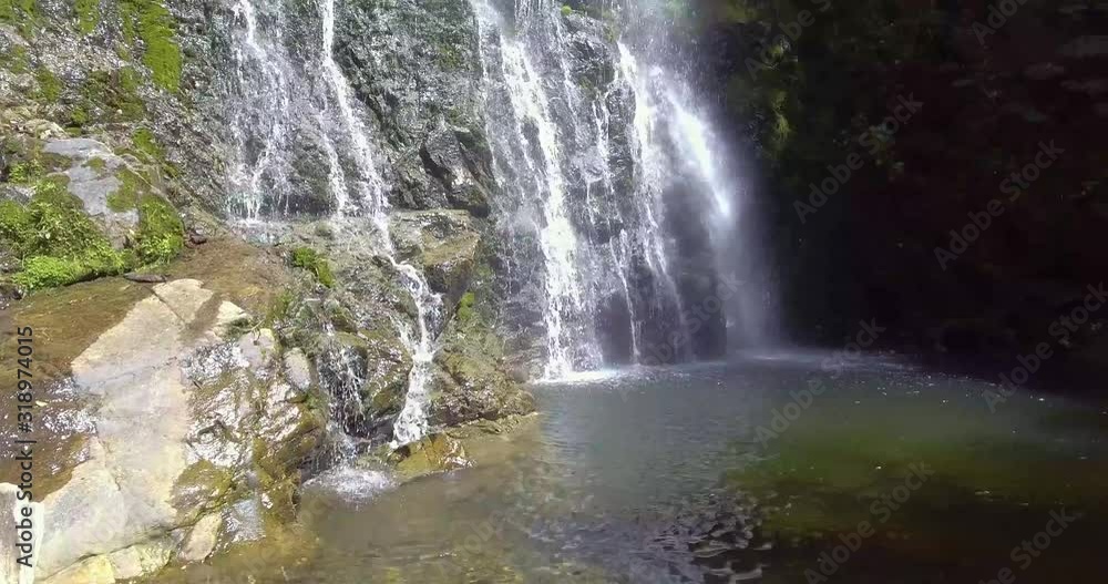 Lots of Vegetation, Plants, Moss on the Rocks at Las Golondrinas Waterfalls in Antioquia, Colombia Lots of Vegetation, Plants, Moss on the Rocks at Las Golondrinas Waterfalls in Antioquia, Colombia