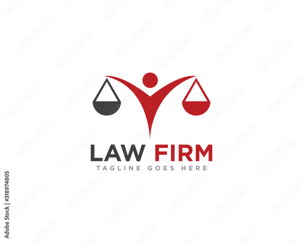 Obraz premium Law Firm Logo Design Vector