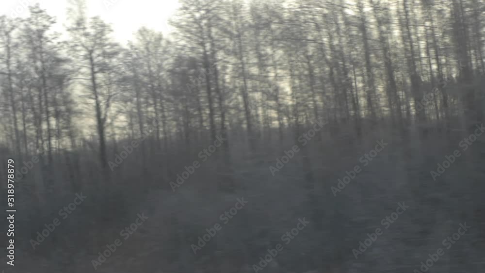 View from the winter train, high bitrate View from the winter train, high bitrate