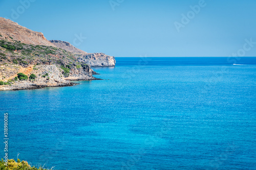 Ocean beach on the Crete