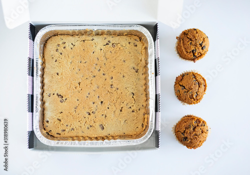 Healthy Protein Chocolate Chip Brownie and Pumpkin Chocolate Chip Muffins