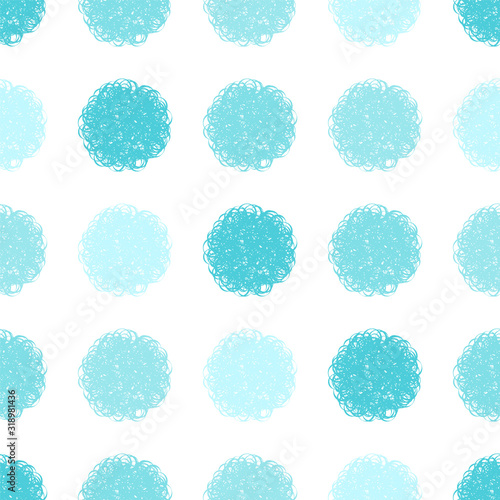 Polka dot doodle geometric vector seamless pattern.