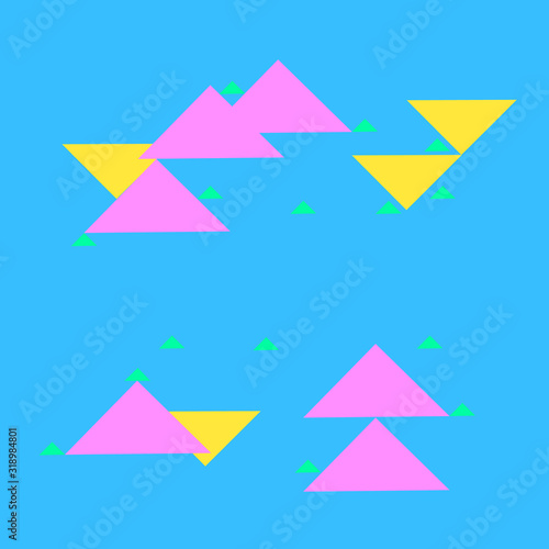 Free Download Illustration of triangles on the background - GFXLoad