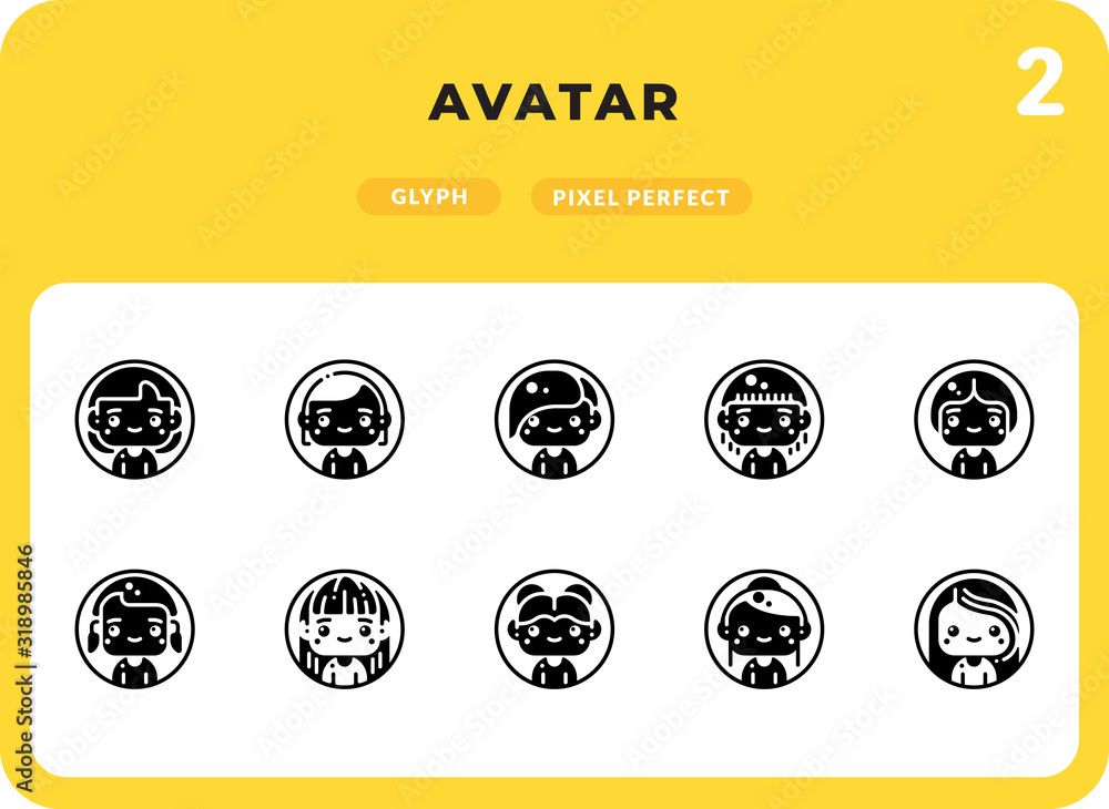Avatars Flat Icons Pack for UI. Pixel perfect thin line vector icon set for web design and website application. Avatars Flat Icons Pack for UI. Pixel perfect thin line vector icon set for web design and website application.