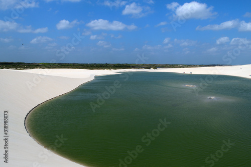 A big lagoon in Jericoacoara NP, Brazil