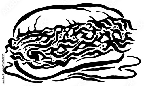 Italian beef sandwich