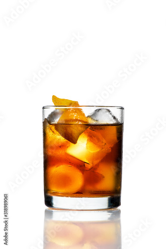 cocktail with citrus and ice