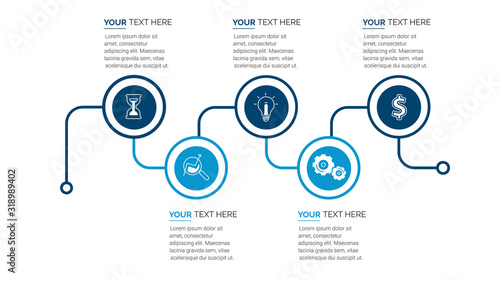 Abstract infographics number options template. Vector illustration. Can be used for workflow layout, diagram, business step options, banner, web design.