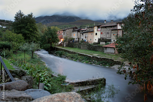Ambroz River as it passes through the Extremadura town of Hervás photo