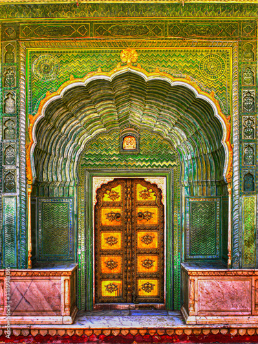 Beautiful Gate Jaipur Palace photo