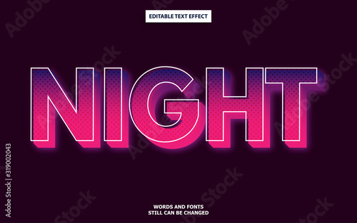 3d gradient editable text style effect