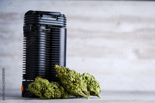 Vaporizer for ground marijuana flower - a healthier alternative to smoking joints  photo