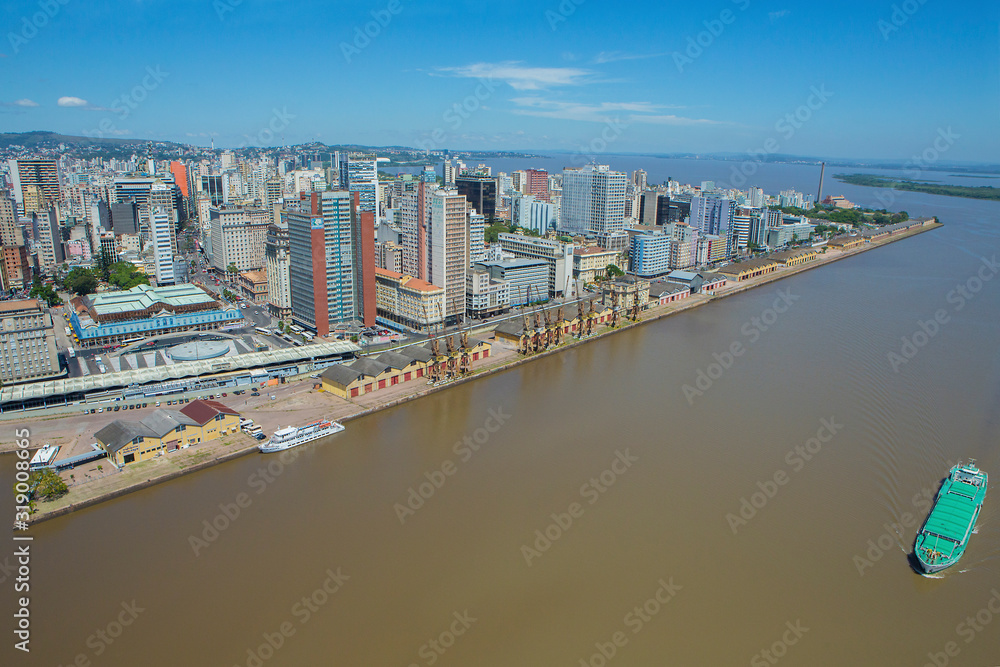 aerial view of the city / CAIS MAUÁ Porto Alegre RIO GRANDE DO SUL